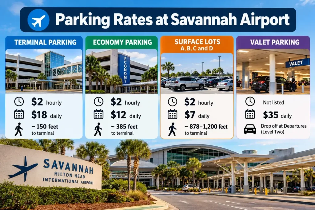 Parking Rates at Savannah Airport