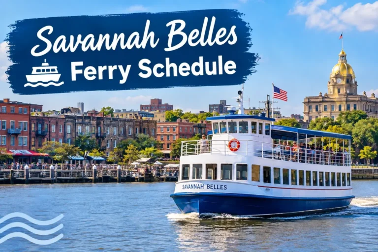 savannah belles ferry schedule